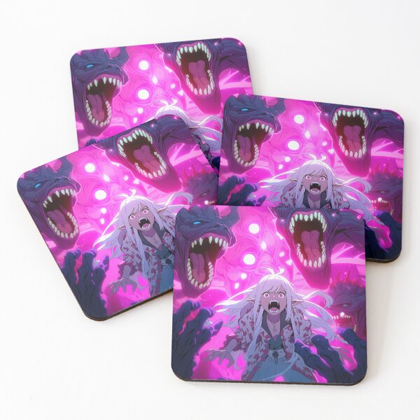 Item preview, Epic Fantasy Horror Monster Battle Anime Girl designed and sold by bubblegoth.