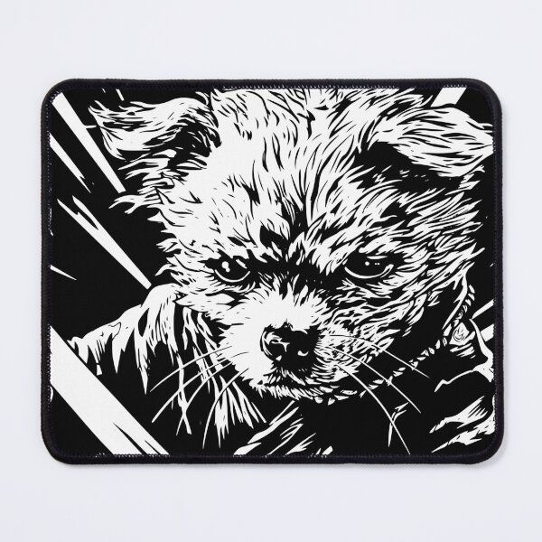 Item preview, Feudal Bichon Samurai Dog, Toy Dog, Bichon Samurai, Ominous Looking Samurai Dog Warrior designed and sold by PrintShangri-La.