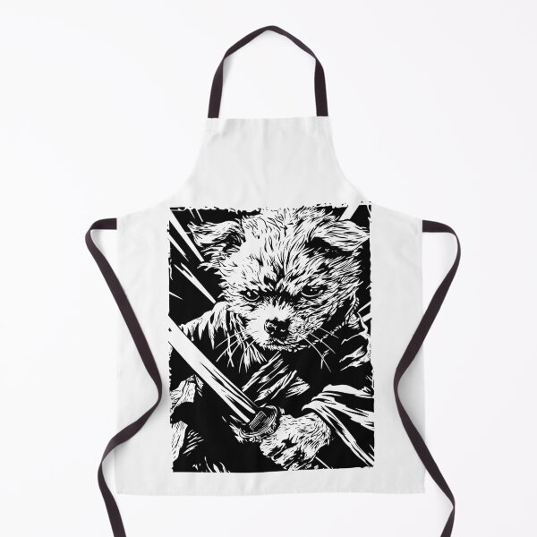 Item preview, Feudal Bichon Samurai Dog, Toy Dog, Bichon Samurai, Ominous Looking Samurai Dog Warrior designed and sold by PrintShangri-La.