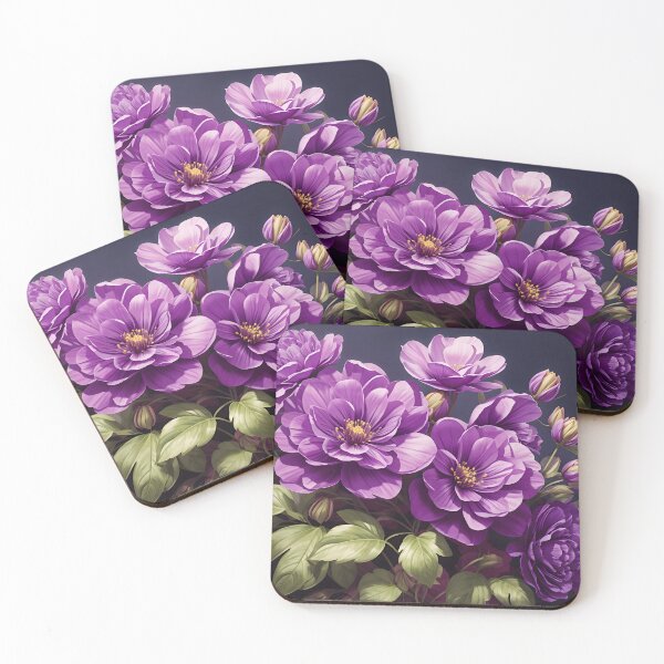Item preview, A close up of purple flowers designed and sold by johndesign88.