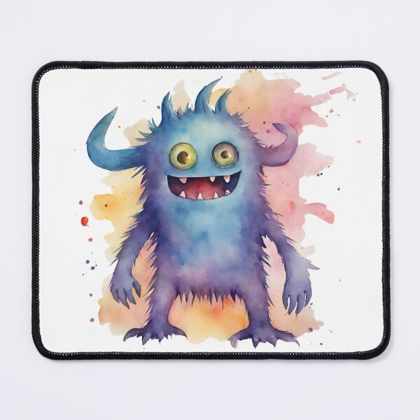 Item preview, Watercolor Friendly Monster 2 designed and sold by FlutterByH.
