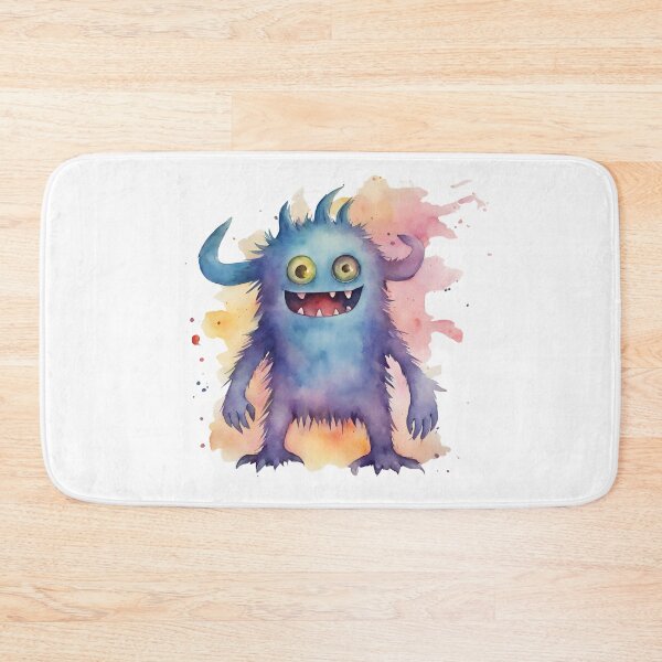 Item preview, Watercolor Friendly Monster 2 designed and sold by FlutterByH.