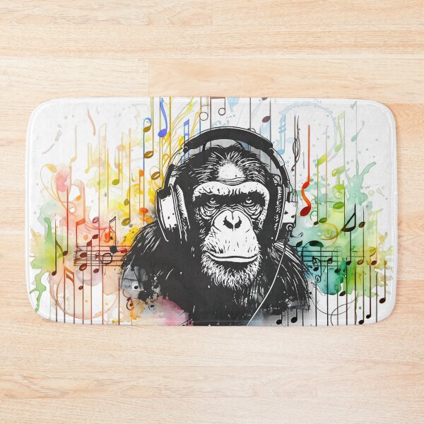 Item preview, 'Groovy Chimp' Artful Melodies designed and sold by fluidwatercolor.