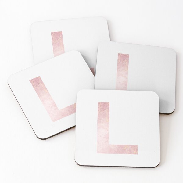 Item preview, Initial L with pink marble effect designed and sold by alessiazoe.