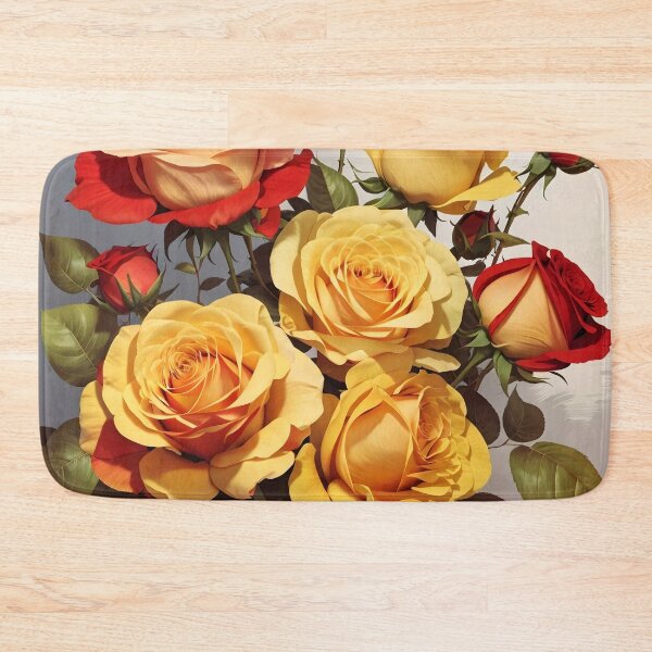 Item preview, A bouquet of yellow and red roses designed and sold by johndesign88.