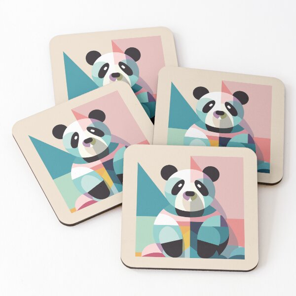 Item preview, "Bauhaus Koala" - Geometric Serenity in Art designed and sold by ZuelowArt.