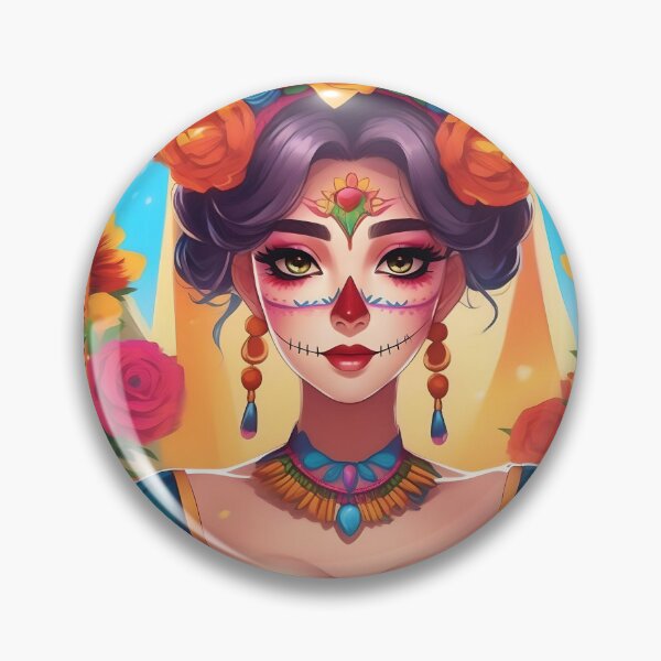 Item preview, Beautiful Girl In Las Dias De Los Muertos Mexican Costume  designed and sold by JoyPhotoArt.