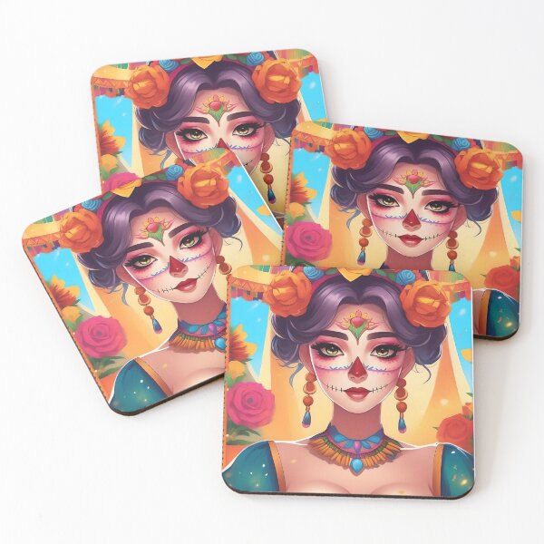 Item preview, Hermosa Chica En Traje Mexicano De Las Días De Los Muertos designed and sold by JoyPhotoArt.