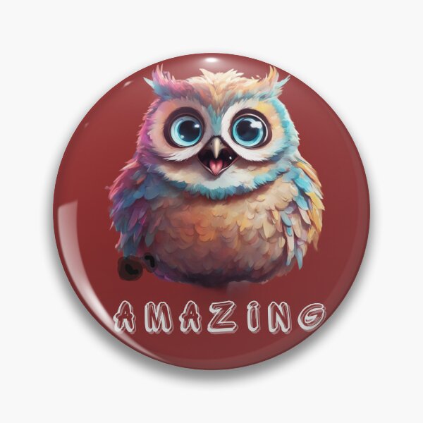 Item preview, Owl is surprised designed and sold by KarakitAI.