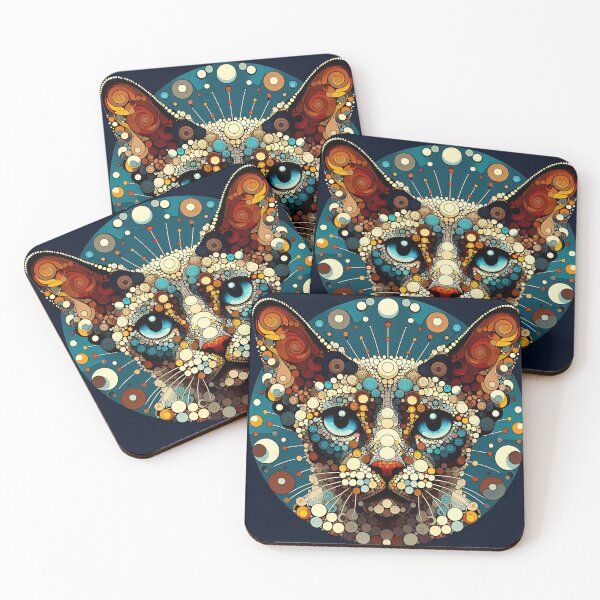 Item preview, Vasarely's Purrfect Canvas designed and sold by BastKittyStore.