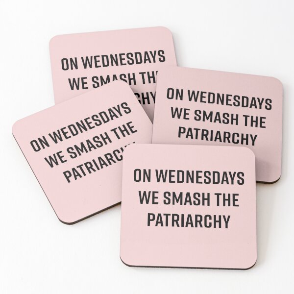 Item preview, On Wednesdays We Smash the Patriarchy - Black Text designed and sold by LunarFoxID.