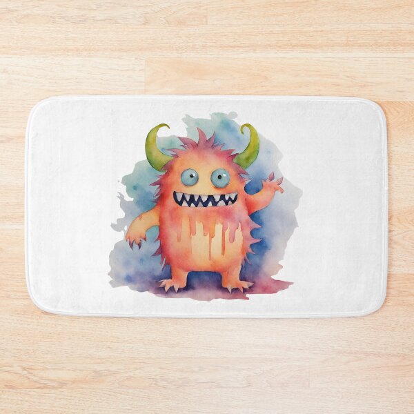 Item preview, Watercolor Friendly Monster 3 designed and sold by FlutterByH.