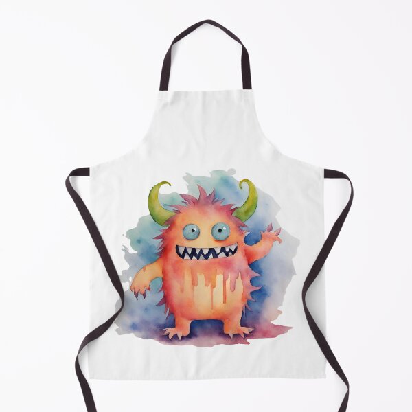 Item preview, Watercolor Friendly Monster 3 designed and sold by FlutterByH.