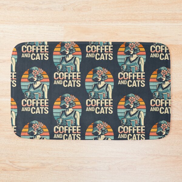 Item preview, vintage girls coffee and cats v50 designed and sold by FenwickDesign99.