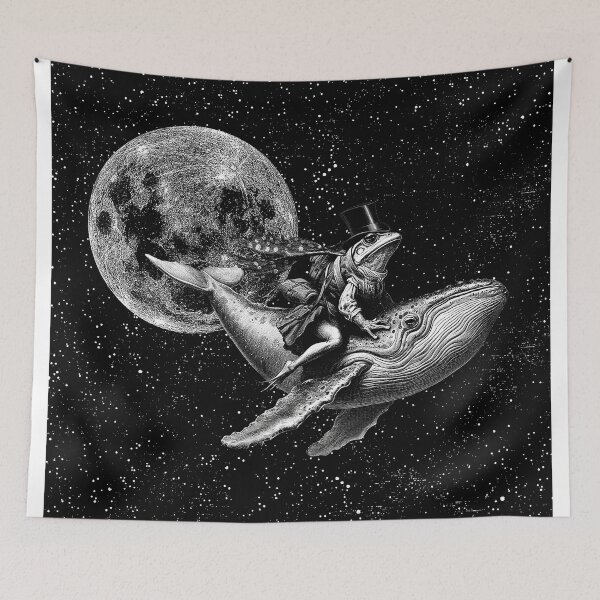 Item preview, True Moon Love - Frog on whale designed and sold by Clarissa Schwarz.