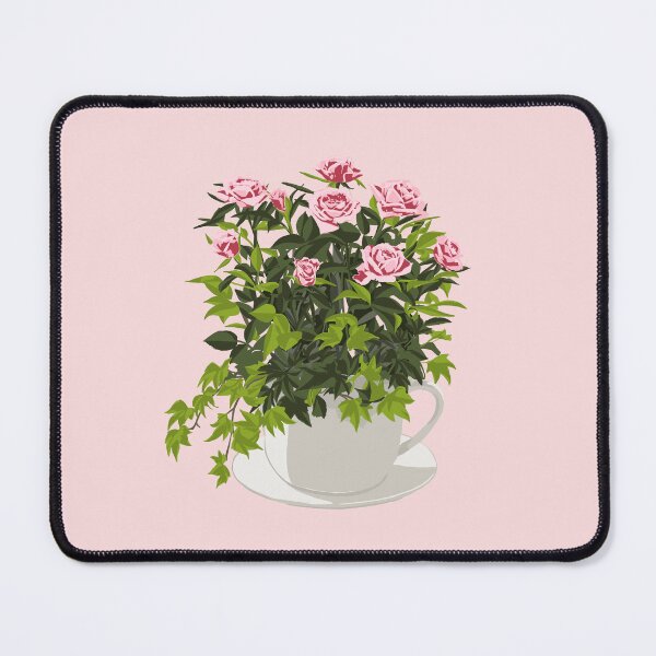 Item preview, Pink roses in the white cup designed and sold by OliveOilstudio.