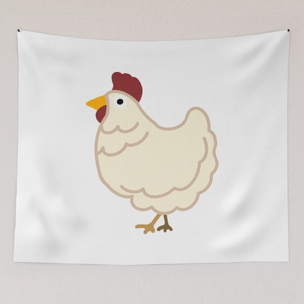 Item preview, Simplistic White Chicken designed and sold by TheBlueChicken.