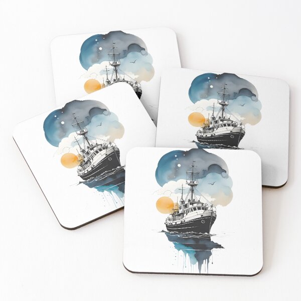 Artikelvorschau, Aquarell Segelboote Clipart, niedliche nautische Ozean-Segel-ClipArt, Kreuzfahrtschiff Clipart entworfen und verkauft von Asapusri.