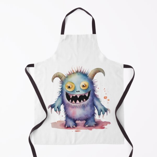 Item preview, Watercolor Friendly Monster 4 designed and sold by FlutterByH.