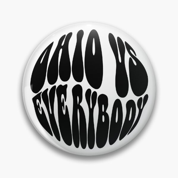 Item preview, Ohio Vs Everybody Text Monochrome White designed and sold by Meepuruproject.