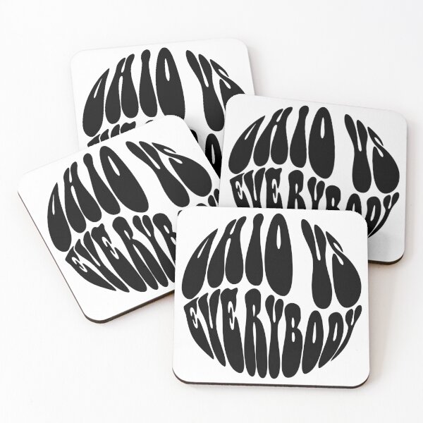Item preview, Ohio Vs Everybody Text Monochrome White designed and sold by Meepuruproject.
