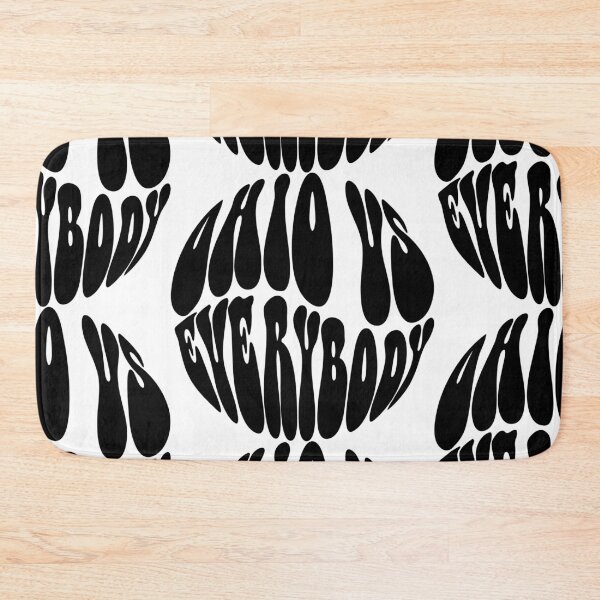 Item preview, Ohio Vs Everybody Text Monochrome White designed and sold by Meepuruproject.