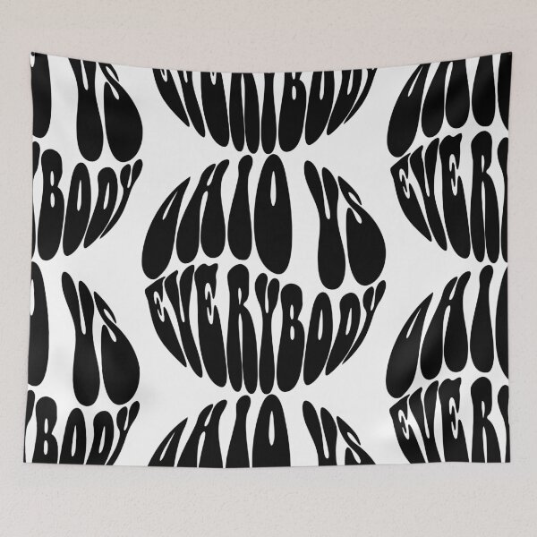 Item preview, Ohio Vs Everybody Text Monochrome White designed and sold by Meepuruproject.