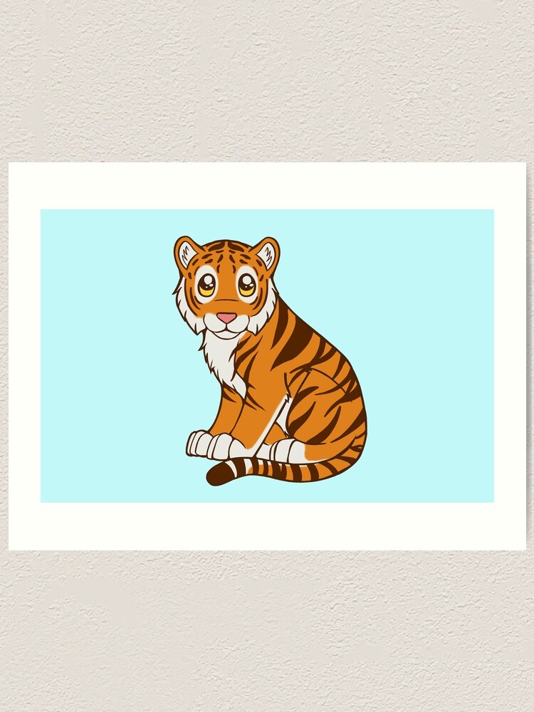 "Chibi Tiger" Art Print by Shadow-Wing456 | Redbubble