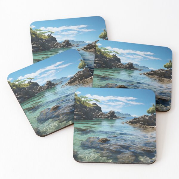 Item preview, Coastal Art Realistic Landscape Realism Painting Tropical Beaches C111-03 designed and sold by MPCFICTION.