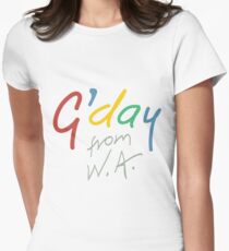 G'day from WA Women's Fitted T-Shirt