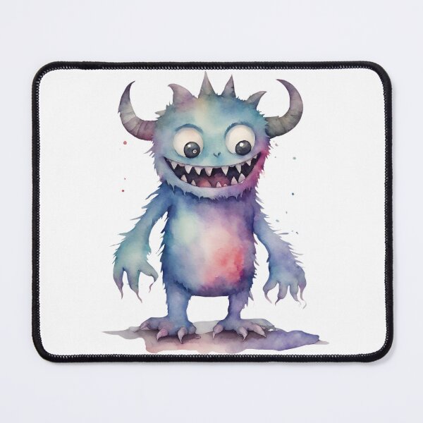 Item preview, Watercolor Friendly Monster 5 designed and sold by FlutterByH.