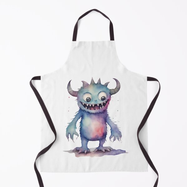 Item preview, Watercolor Friendly Monster 5 designed and sold by FlutterByH.