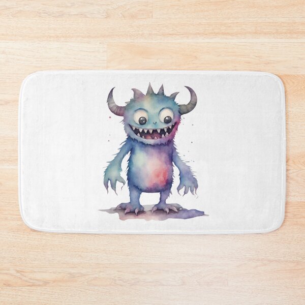 Item preview, Watercolor Friendly Monster 5 designed and sold by FlutterByH.