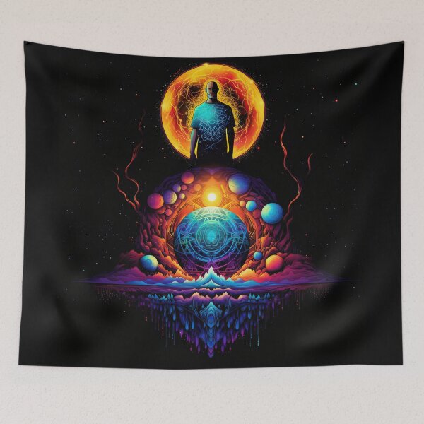 Item preview, Sacred Geometry, Planetary Graphics, Celestial Harmony, Planetary Canvas, Transcendent Orbits, Alien Planets, Otherworldly Planets  designed and sold by psytrancedesign.