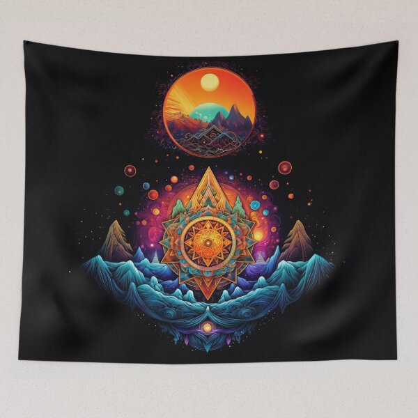 Item preview, Sacred Geometry, Planetary Graphics, Celestial Harmony, Planetary Canvas, Transcendent Orbits, Alien Planets, Otherworldly Planets  designed and sold by psytrancedesign.