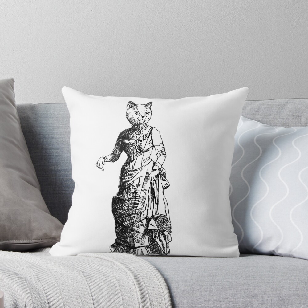 Item preview, Throw Pillow designed and sold by Gretagarbage.