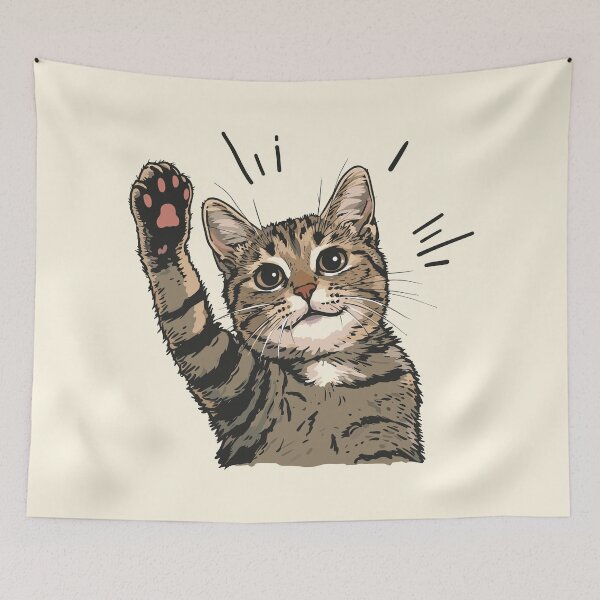 Item preview, Cat Paw High Five designed and sold by MadSwellDesigns.