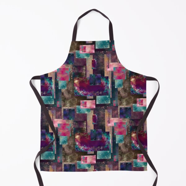 Item preview, Galaxy Scrap Quilt Abstract Art Collage No. 3, Purple Pink Teal designed and sold by Kristi Duggins.