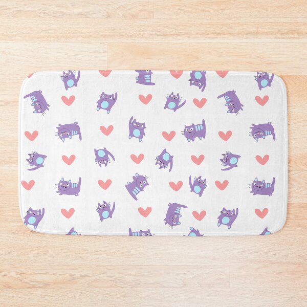 Item preview, Funny Purple Cats in Hearts - Stickers Pack designed and sold by Tomasz C.