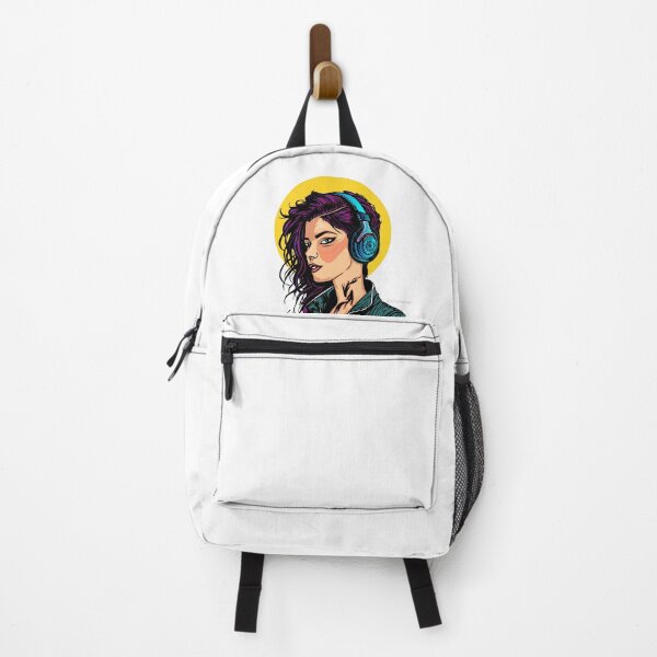 Item preview, vector girl illustration with headphones designed and sold by AnQartways.