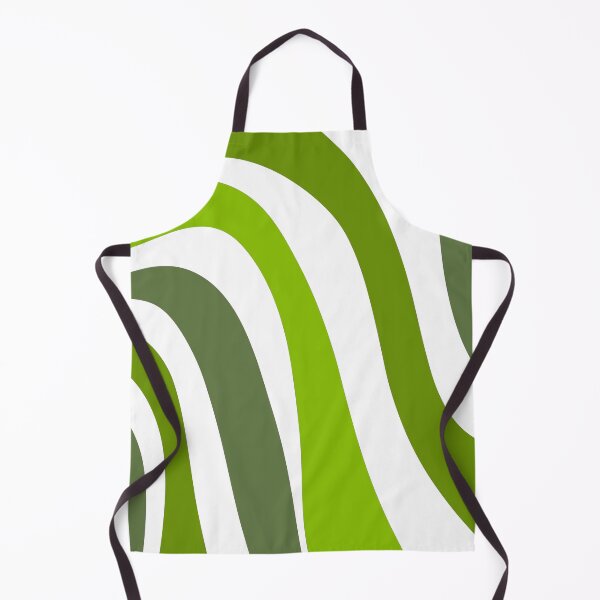 Item preview, patrón de líneas irregulares en tonos verdes designed and sold by ArtKar.