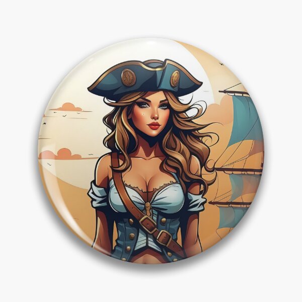 Item preview, Corsair's Grace: A Portrait of Swashbuckling Elegance designed and sold by ArtComixHaven.
