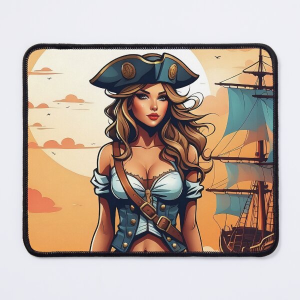 Item preview, Corsair's Grace: A Portrait of Swashbuckling Elegance designed and sold by ArtComixHaven.