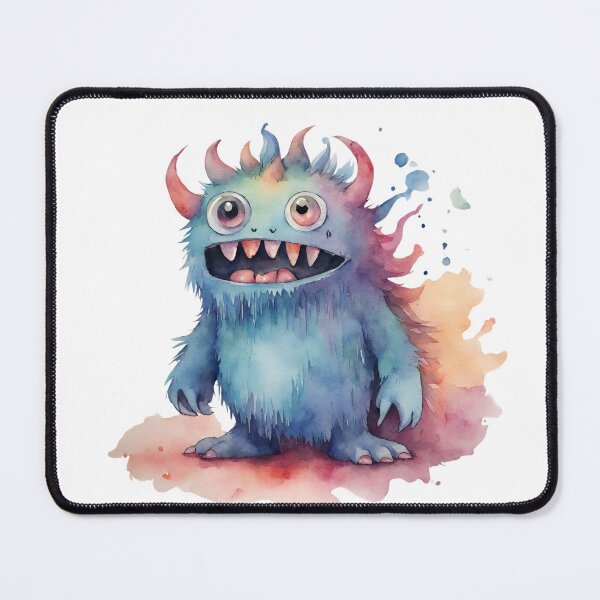 Item preview, Watercolor Friendly Monster 6 designed and sold by FlutterByH.