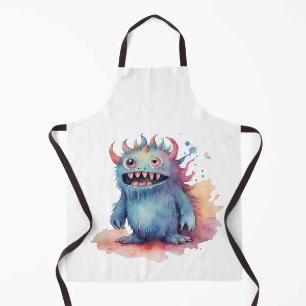 Item preview, Watercolor Friendly Monster 6 designed and sold by FlutterByH.