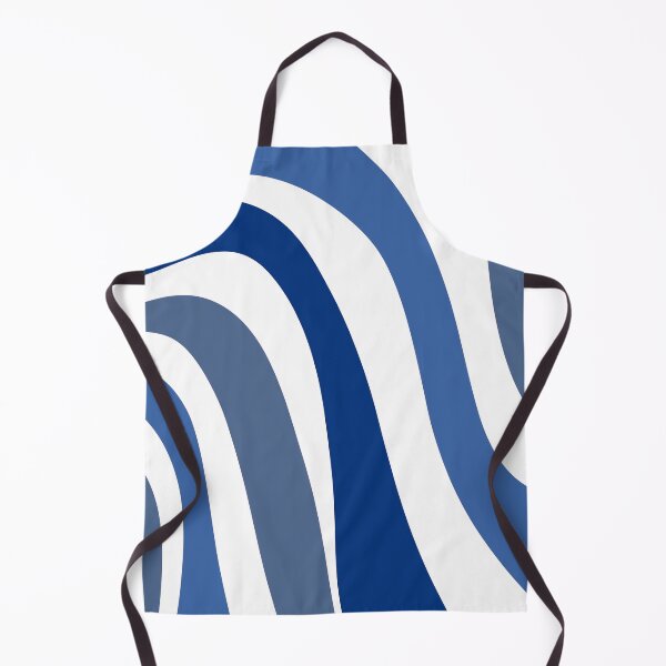 Item preview, patrón de líneas irregulares en tonos azules designed and sold by ArtKar.