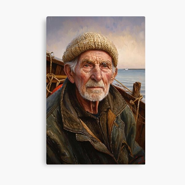 Item preview, Seasoned Mariner: The Fisherman's Portrait designed and sold by gooseprinttees.