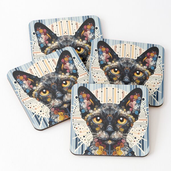 Item preview, Kinetic Devon Rex Art Inspired designed and sold by BastKittyStore.