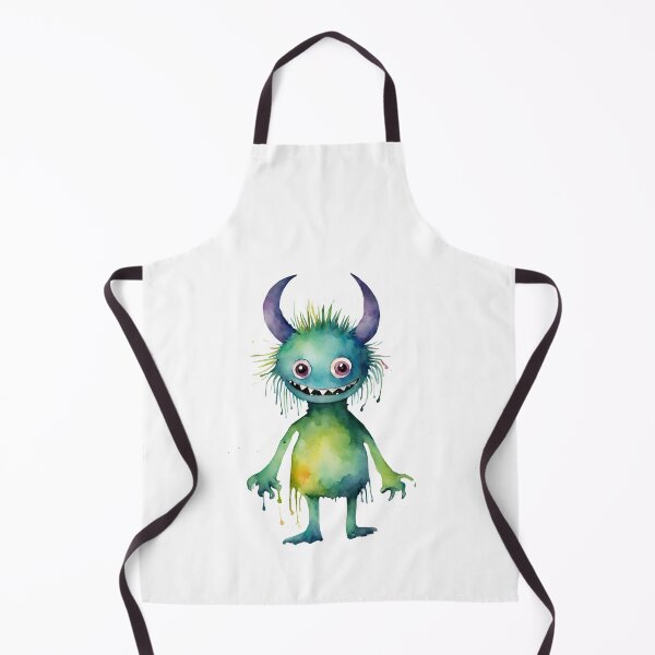 Item preview, Watercolor Friendly Monster 7 designed and sold by FlutterByH.