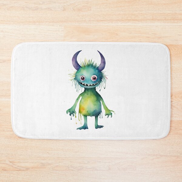 Item preview, Watercolor Friendly Monster 7 designed and sold by FlutterByH.